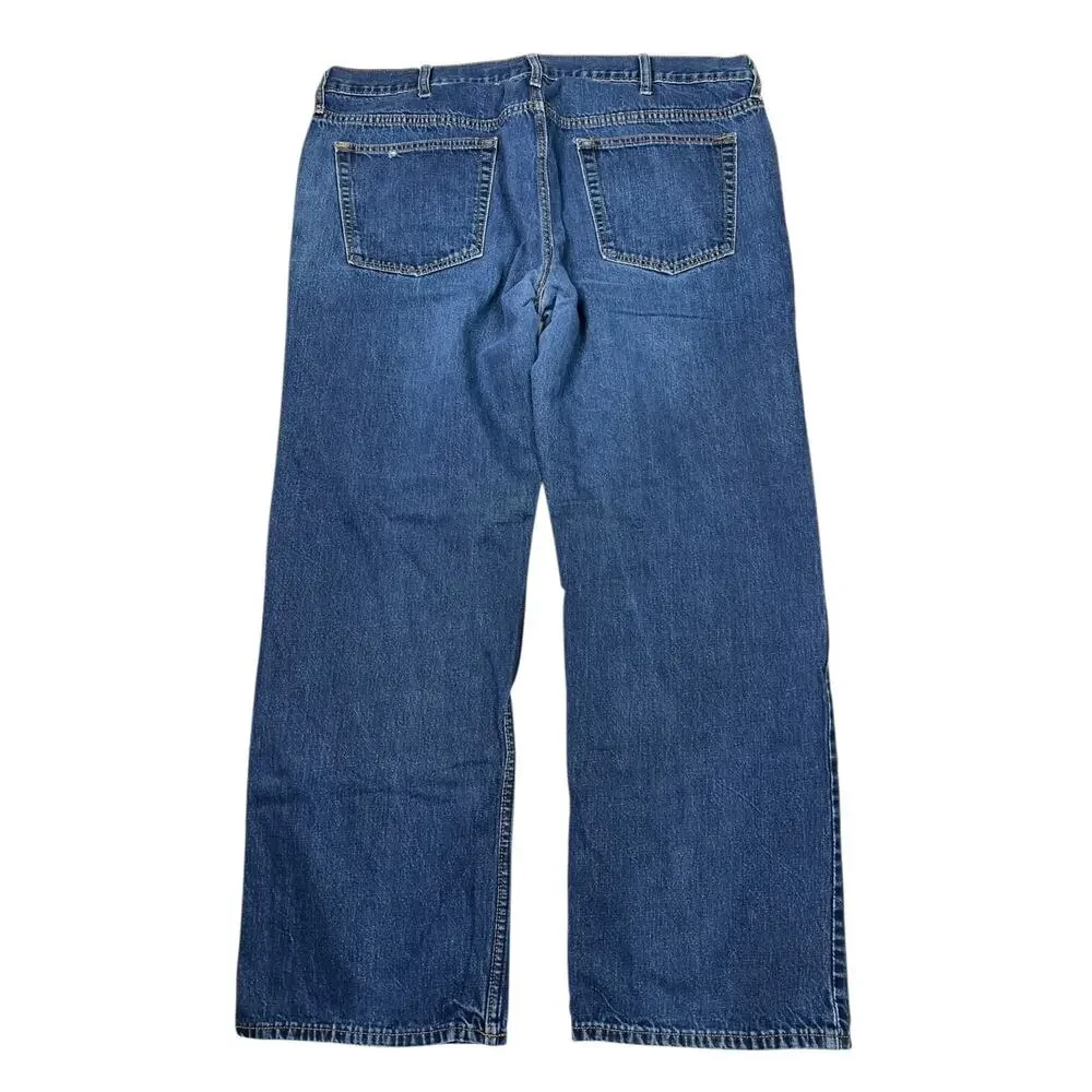 Old Navy Straight Leg Denim Jeans FLAW Dark Wash Mens Size 42x32